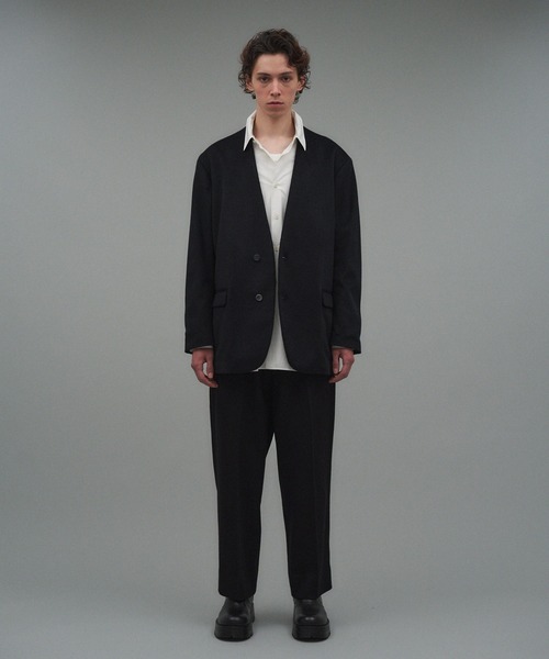 onegravity（ワングラビティ）の「onegravity / カシミヤ ワイドイージーパンツ（その他パンツ・メンズ・ブラック/チャコールグレー・MEDIUM/LARGE/X-LARGE）」の5枚目の写真