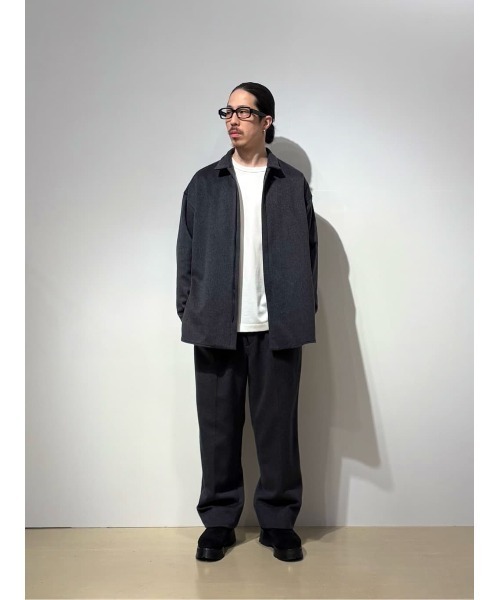 onegravity（ワングラビティ）の「onegravity / カシミヤ ワイドイージーパンツ（その他パンツ・メンズ・ブラック/チャコールグレー・MEDIUM/LARGE/X-LARGE）」の13枚目の写真