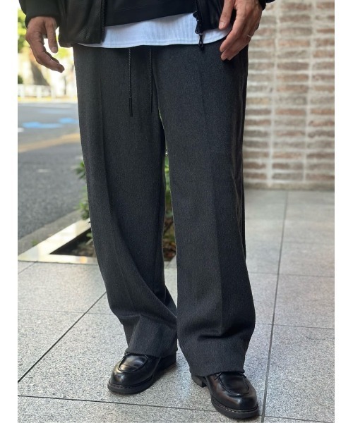 onegravity（ワングラビティ）の「onegravity / カシミヤ ワイドイージーパンツ（その他パンツ・メンズ・ブラック/チャコールグレー・MEDIUM/LARGE/X-LARGE）」の16枚目の写真