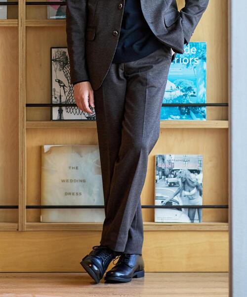TAKEO KIKUCHI（タケオキクチ）の「【None Of Stress】アクティブジャージ 千鳥 パンツ（スラックス・メンズ・ブラウン系その他4/ブラック系3/ネイビー系3・02/03/04）」の4枚目の写真