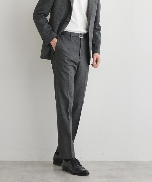 TAKEO KIKUCHI（タケオキクチ）の「【None Of Stress】アクティブジャージ 千鳥 パンツ（スラックス・メンズ・ブラウン系その他4/ブラック系3/ネイビー系3・02/03/04）」の18枚目の写真