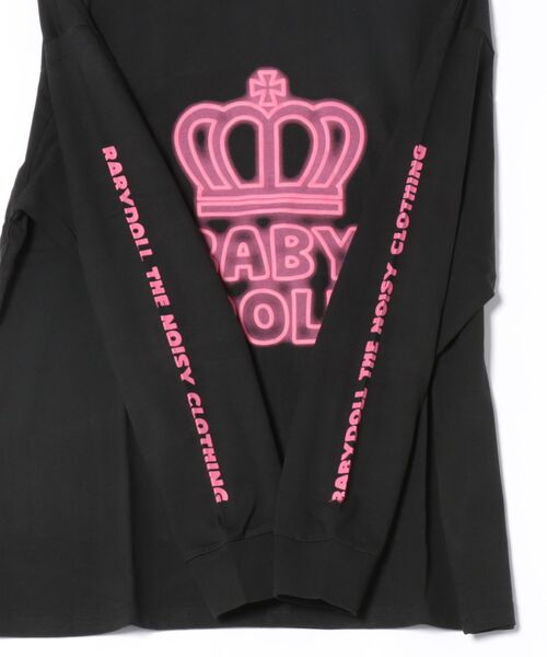 BABYDOLL(ベビードール)の「親子お揃い BIGネオン発泡プリントロンT 1056A(Tシャツ/カットソー・レディース・ホワイト/ブラック/ホワイト系その他・S/M/L/XL)」の5枚目の写真