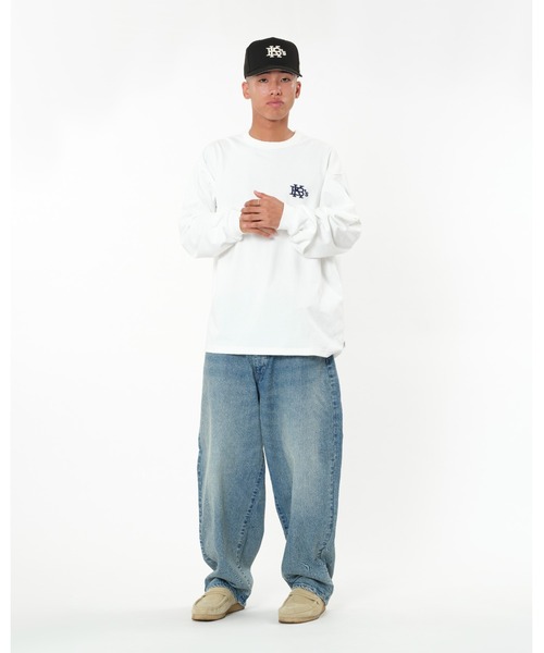 KEBOZ(ケボズ)の「EFG L/S TEE(Tシャツ/カットソー・メンズ・ホワイト/ブラック/ネイビー/オレンジ・S/M/L/XL/2XL)」の7枚目の写真