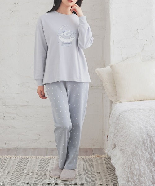 Honeys（ハニーズ）の「サンリオキャラクターズ／ルームウェア（上下セット）（ルームウェア/パジャマ・レディース・アイボリー系2/ライトブルー/アイボリー系1/ピンク・SS/S/M/L）」の12枚目の写真