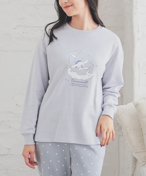 Honeys（ハニーズ）の「サンリオキャラクターズ／ルームウェア（上下セット）（ルームウェア/パジャマ・レディース・アイボリー系2/ライトブルー/アイボリー系1/ピンク・SS/S/M/L）」の13枚目の写真