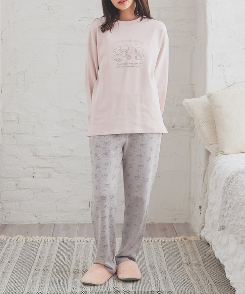 Honeys（ハニーズ）の「サンリオキャラクターズ／ルームウェア（上下セット）（ルームウェア/パジャマ・レディース・アイボリー系2/ライトブルー/アイボリー系1/ピンク・SS/S/M/L）」の18枚目の写真