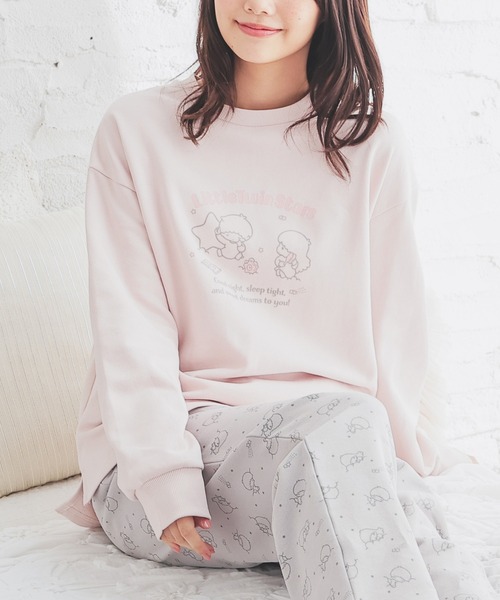 Honeys（ハニーズ）の「サンリオキャラクターズ／ルームウェア（上下セット）（ルームウェア/パジャマ・レディース・アイボリー系2/ライトブルー/アイボリー系1/ピンク・SS/S/M/L）」の19枚目の写真