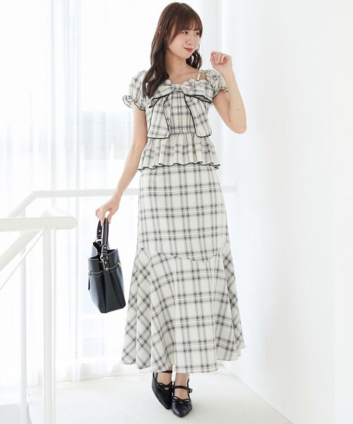 MAJESTIC LEGON（マジェスティックレゴン）の「マーメイドロングスカート（スカート・レディース・ブラック/ホワイト系その他2/ブラック系その他・SMALL/MEDIUM）」の5枚目の写真