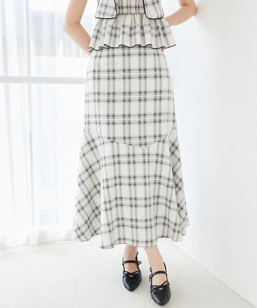 MAJESTIC LEGON（マジェスティックレゴン）の「マーメイドロングスカート（スカート・レディース・ブラック/ホワイト系その他2/ブラック系その他・SMALL/MEDIUM）」の8枚目の写真