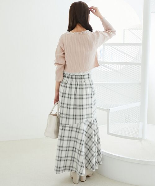 MAJESTIC LEGON（マジェスティックレゴン）の「マーメイドロングスカート（スカート・レディース・ブラック/ホワイト系その他2/ブラック系その他・SMALL/MEDIUM）」の14枚目の写真