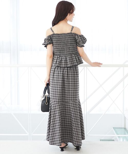 MAJESTIC LEGON（マジェスティックレゴン）の「マーメイドロングスカート（スカート・レディース・ブラック/ホワイト系その他2/ブラック系その他・SMALL/MEDIUM）」の17枚目の写真