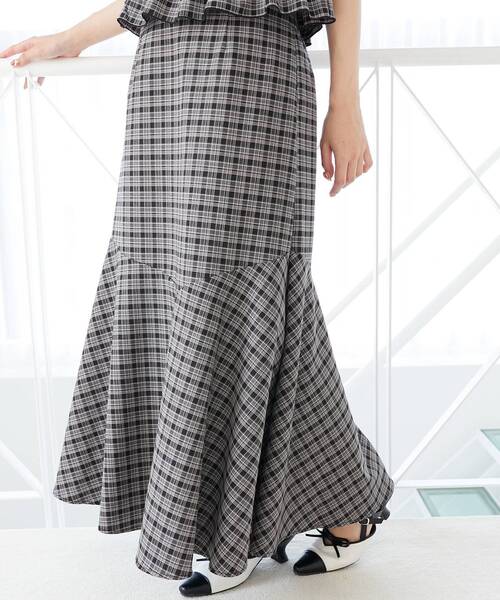 MAJESTIC LEGON（マジェスティックレゴン）の「マーメイドロングスカート（スカート・レディース・ブラック/ホワイト系その他2/ブラック系その他・SMALL/MEDIUM）」の19枚目の写真