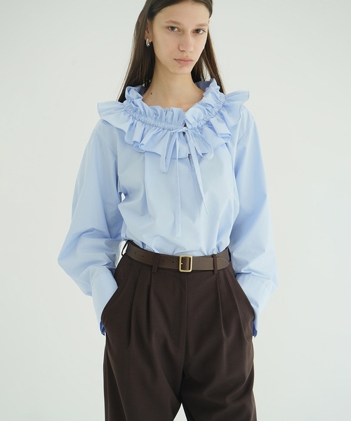 CLANE RUFFLE NECK BLOUSE クラネ RUFFLE NECK BLOUSE(シャツ/ブラウス)|CLANE(クラネ)の
