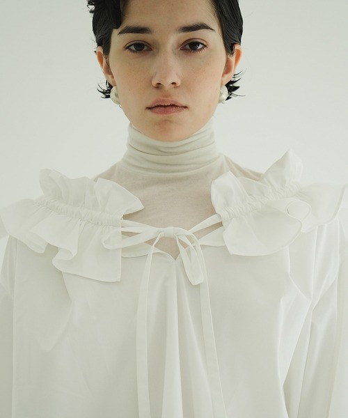 CLANE RUFFLE NECK BLOUSE クラネ RUFFLE NECK BLOUSE（シャツ/ブラウス）｜CLANE（クラネ）の