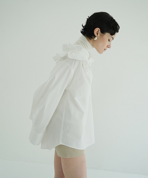 RUFFLE NECK BLOUSE（シャツ/ブラウス）｜CLANE（クラネ）の
