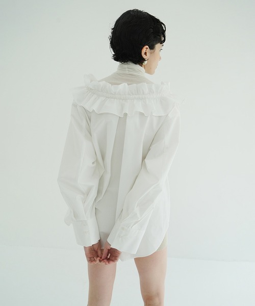 CLANE RUFFLE NECK BLOUSE クラネ RUFFLE NECK BLOUSE（シャツ/ブラウス）｜CLANE（クラネ）の