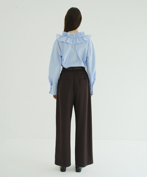 クラネ CLANE RUFFLE NECK BLOUSE CLANE（クラネ）の「RUFFLE NECK BLOUSE（シャツ/ブラウス）」 - WEAR