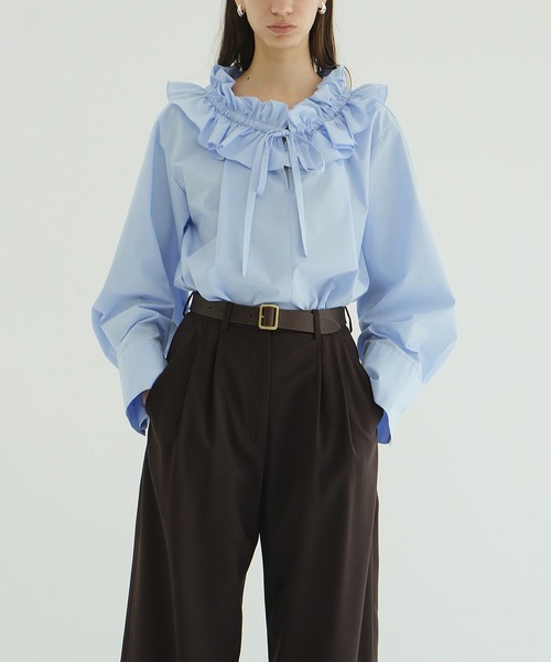 CLANE RUFFLE NECK BLOUSE クラネ RUFFLE NECK BLOUSE（シャツ/ブラウス）｜CLANE（クラネ）の