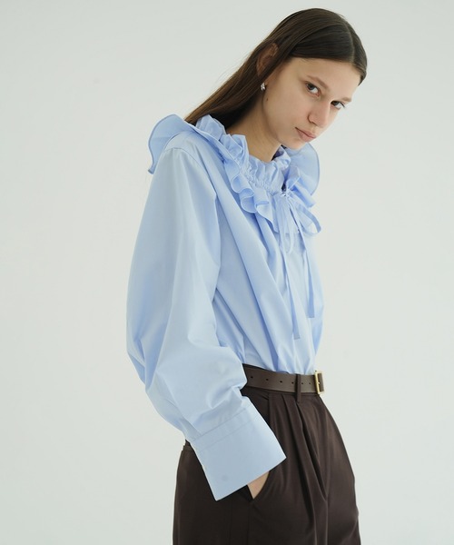 セール】RUFFLE NECK BLOUSE（シャツ/ブラウス）｜CLANE（クラネ）の