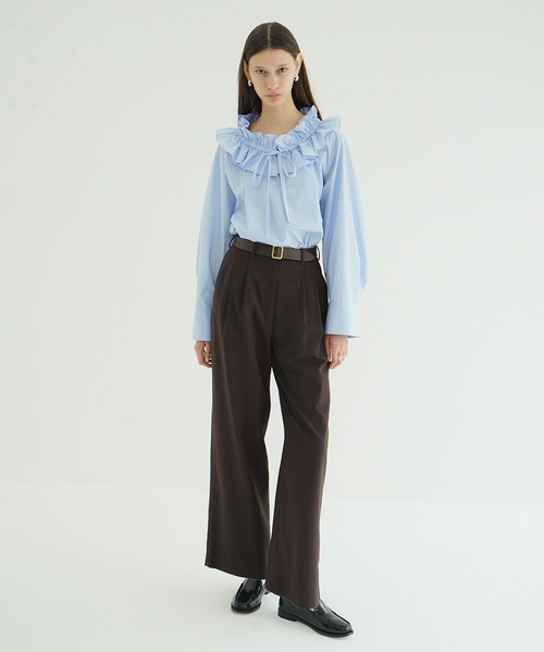 CLANE RUFFLE NECK BLOUSE クラネ RUFFLE NECK BLOUSE（シャツ/ブラウス）｜CLANE（クラネ）の