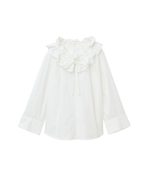 RUFFLE NECK BLOUSE（シャツ/ブラウス）｜CLANE（クラネ）の