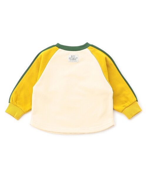 BIT'Z(ビッツ)の「【知育】ゾウとゴリラのスポーツプリントトレーナー(スウェット・キッズ・マスタード/レンガ・80/90/95/100/110/120)」の3枚目の写真