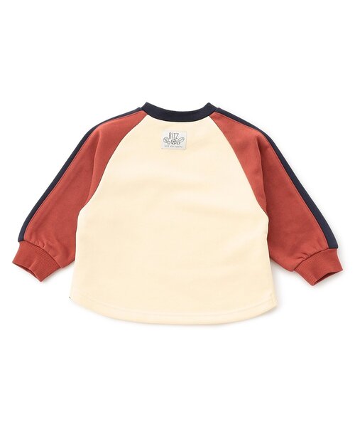 BIT'Z(ビッツ)の「【知育】ゾウとゴリラのスポーツプリントトレーナー(スウェット・キッズ・マスタード/レンガ・80/90/95/100/110/120)」の4枚目の写真