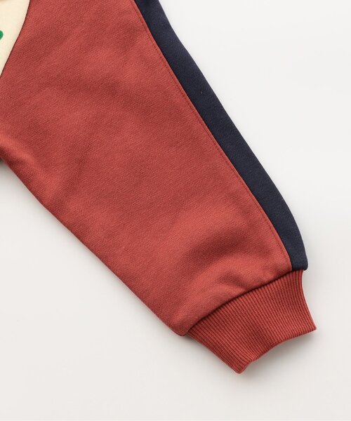 BIT'Z(ビッツ)の「【知育】ゾウとゴリラのスポーツプリントトレーナー(スウェット・キッズ・マスタード/レンガ・80/90/95/100/110/120)」の9枚目の写真