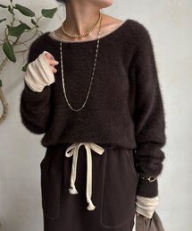 DouDou | ファーカシミヤプルオーバー(ニット/セーター)