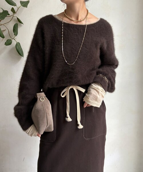 ファーカシミヤプルオーバー（ニット/セーター）｜DouDou（ドゥドゥ