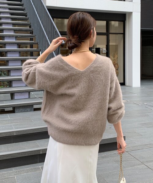 ファーカシミヤプルオーバー（ニット/セーター）｜DouDou（ドゥドゥ