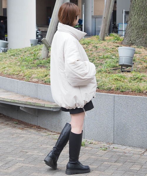 ムジ×チェックリバーシブルBIGブルゾン（ブルゾン）｜tiptop（ティップ