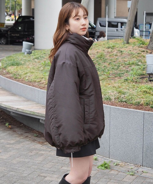 Supreme / 裏地チェック/リバーシブル/ブルゾン/M/コットン/BEG/シミあり ムジ×チェックリバーシブルBIGブルゾン（ブルゾン）｜tiptop（ティップ