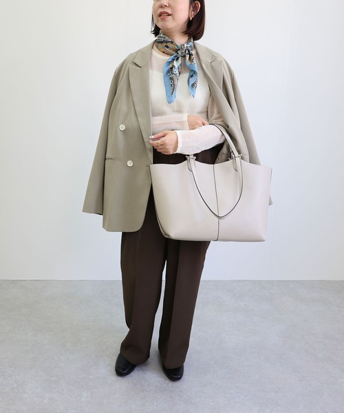 MIAN （ミアン）の「ペーズリーパターンマルチスカーフ（バンダナ/スカーフ・レディース・アイボリー/サックスブルー/オレンジ・FREE）」の13枚目の写真