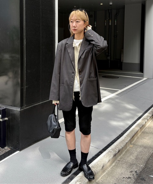 セットアップ可】テーラードオーバージャケット（テーラード