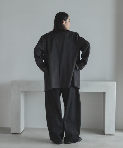 セットアップ可】テーラードオーバージャケット（テーラード