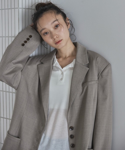 セットアップ可】テーラードオーバージャケット（テーラード