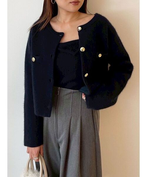 LAGUNAMOON（ラグナムーン）の「【REVIVAL】2タックワイドパンツ（その他パンツ・レディース・モカ/チャコールグレー・SMALL/MEDIUM）」の5枚目の写真