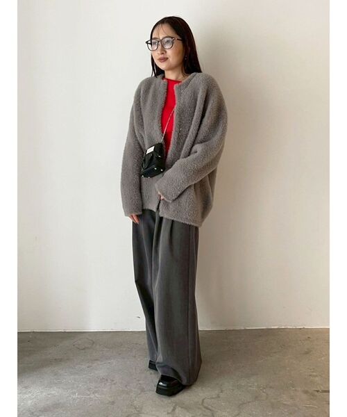 LAGUNAMOON（ラグナムーン）の「【REVIVAL】2タックワイドパンツ（その他パンツ・レディース・モカ/チャコールグレー・SMALL/MEDIUM）」の19枚目の写真