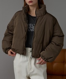 r.（アールドット）の「ファイバーダウン　スタンドカラージャケット（ダウンジャケット/コート）」