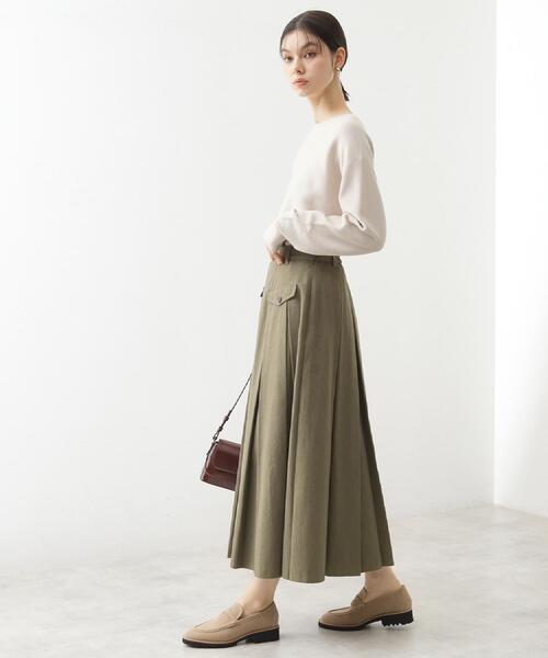 THE SHOP TK （ザ ショップ ティーケー ）の「【S-XLサイズ/選べる7色】どこから見ても美しい ガーターニット/毛玉になりにくい/洗濯機OK（ニット/セーター・レディース・ライトブルー/ブルーグリーン/スミクロ/ナチュラル/パープル系/ダークブラウン系8/ワインレッド・11/12/13/14）」の17枚目の写真