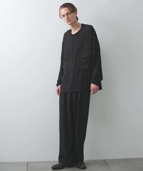 UJOH（ウジョー）の「【UJOH HOMME/ウジョー】Wide 2 Tuck PNT（スラックス・メンズ・ブラック/ブラウン・4/5）」の22枚目の写真