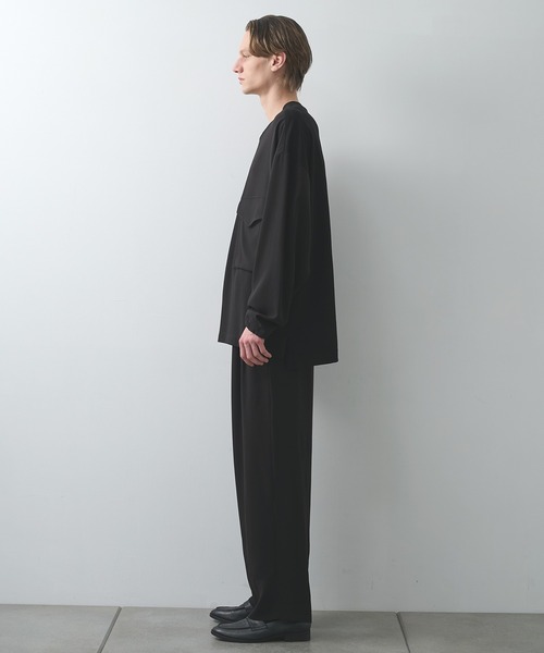 UJOH（ウジョー）の「【UJOH HOMME/ウジョー】Wide 2 Tuck PNT（スラックス・メンズ・ブラック/ブラウン・4/5）」の13枚目の写真