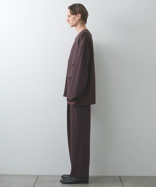 UJOH（ウジョー）の「【UJOH HOMME/ウジョー】Wide 2 Tuck PNT（スラックス・メンズ・ブラック/ブラウン・4/5）」の16枚目の写真