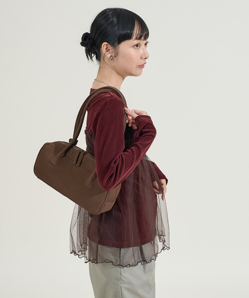 FREAK'S STORE(フリークスストア)の「ベロア ドッキングチュール ロンT/ドッキング ベロアロンT(Tシャツ/カットソー・レディース・ブラック/ワイン/ベージュ/ネイビー・フリ-)」の18枚目の写真