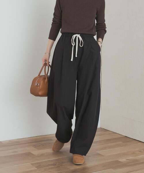 URBAN RESEARCH DOORS（アーバンリサーチドアーズ）の「ドロストコクーンパンツ（その他パンツ・レディース・ブラック/チャコールグレー・MEDIUM）」の18枚目の写真