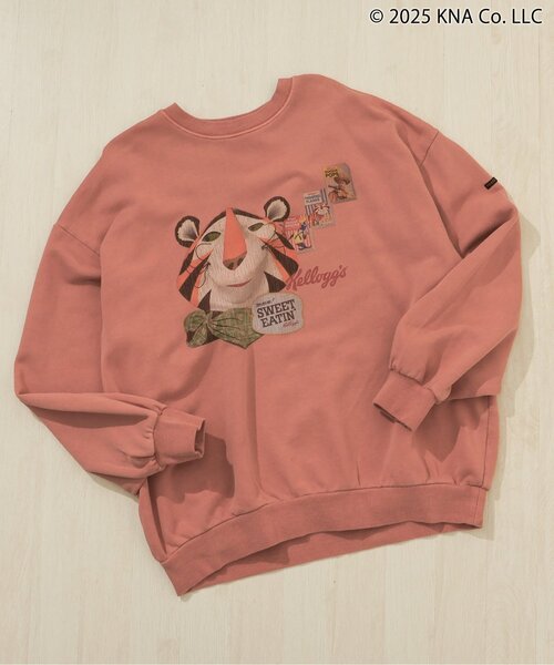 F.O.KIDS(エフオーキッズ)の「ケロッグ ガーメントダイトレーナー(オトナ)(スウェット・レディース・ターコイズブルー/レッド/キャメル/チャコール・LARGE/MEDIUM)」の1枚目の写真