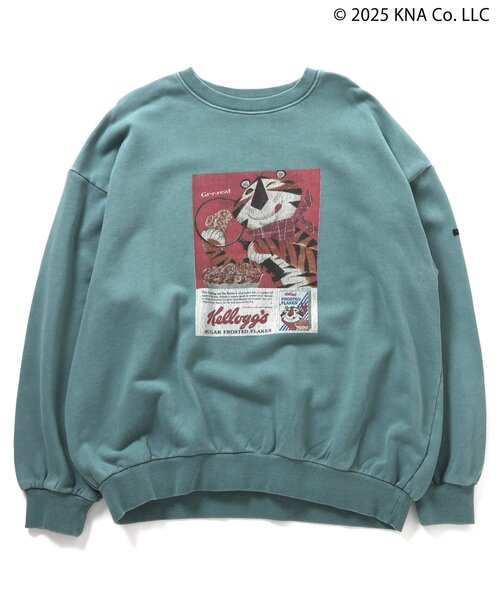 F.O.KIDS(エフオーキッズ)の「ケロッグ ガーメントダイトレーナー(オトナ)(スウェット・レディース・ターコイズブルー/レッド/キャメル/チャコール・LARGE/MEDIUM)」の12枚目の写真