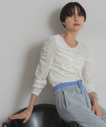 シアーベロアシャーリングカットソー
