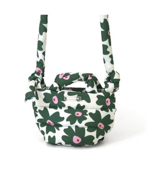 ROOTOTE(ルートート)の「ルートート / 限定 ミニショルダーバッグ 2way ポシェット 軽量 ダウン 花柄 斜め掛け FE.べビールー.フラワーRTG-A(ショルダーバッグ・レディース・グリーン/イエロー・FREE)」の6枚目の写真